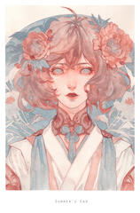 M size + Florals + Complex Background ( 180 + 30 ) X 150% = 315